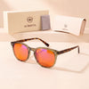 Auresta Willow Orange Lens Blue Light Glasses — Olive Round, Anti-Glare